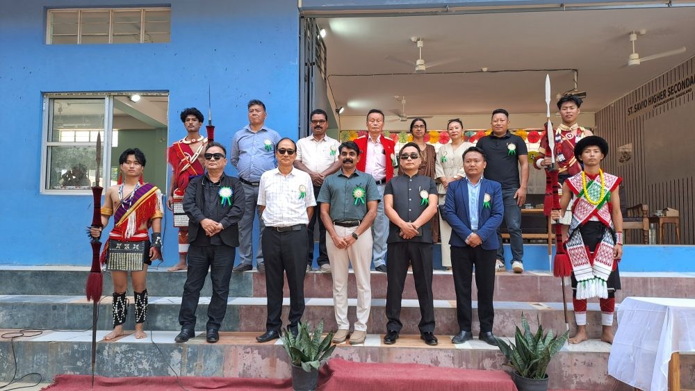 Dignitaries, guests, and students gather at the inauguration of the St. Savio Higher Secondary School Annual Sports and Games Meet 2026 in Chümoukedima.